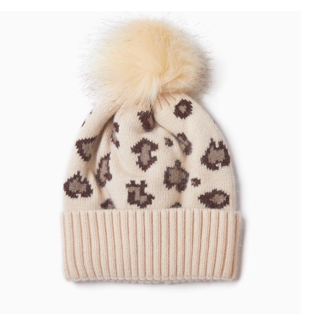 Women’s‎ Cashmere Blended Leopard Pattern Hat